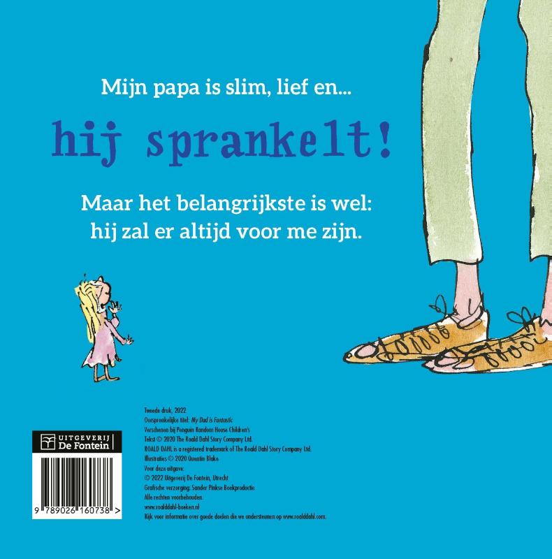 Achterkant van Mijn papa is fantastisch