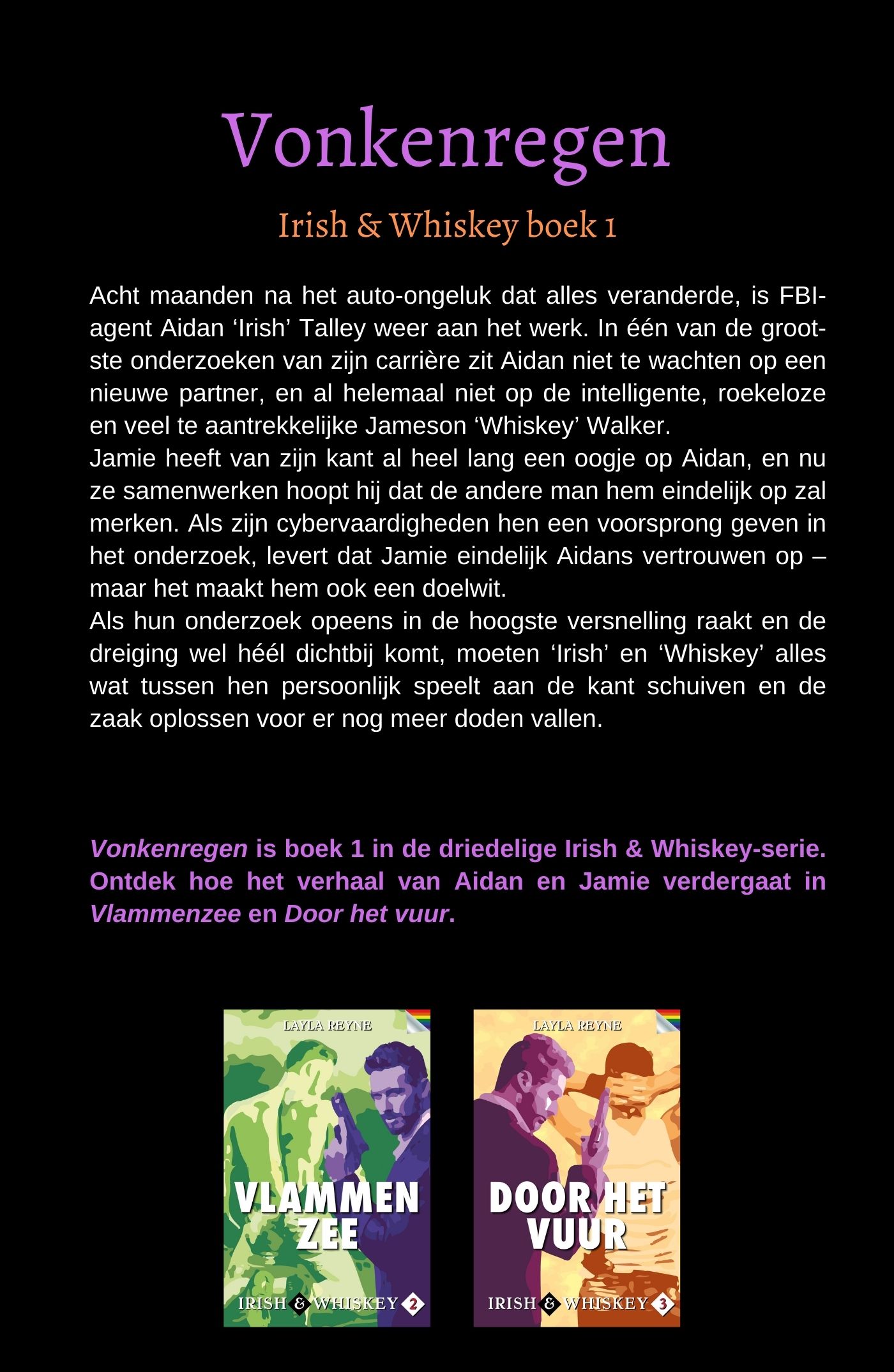 Achterkant van Vonkenregen