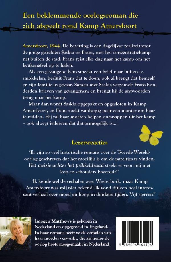 Achterkant van Het meisje achter het prikkeldraad