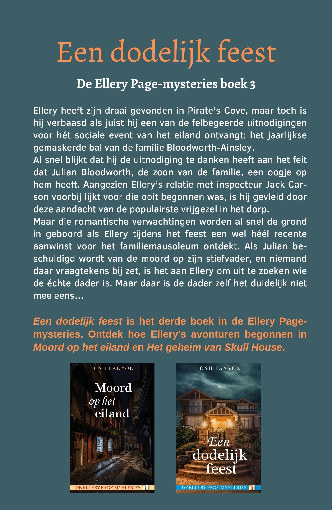 Achterkant van Een dodelijk feest