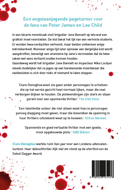 Achterkant van Keer niet terug