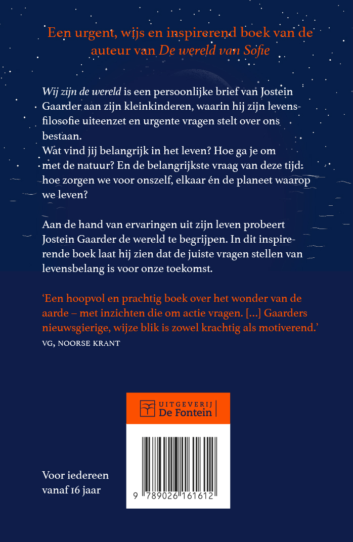 Achterkant van Wij zijn de wereld