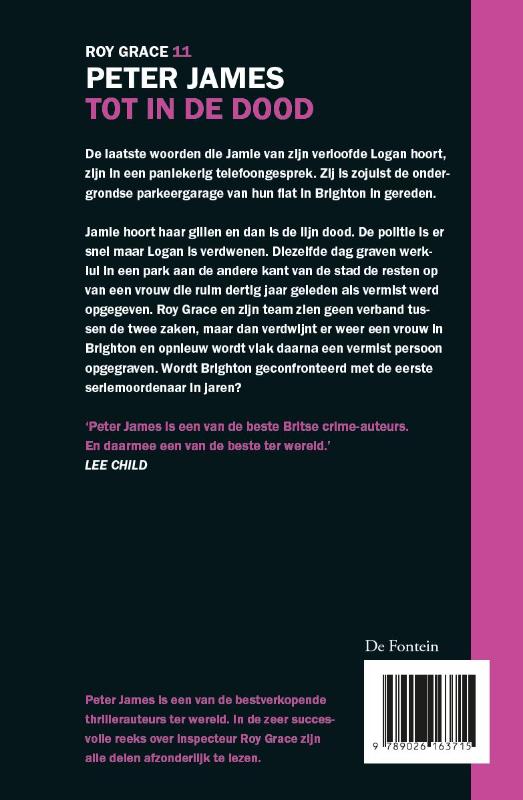 Achterkant van Tot in de dood
