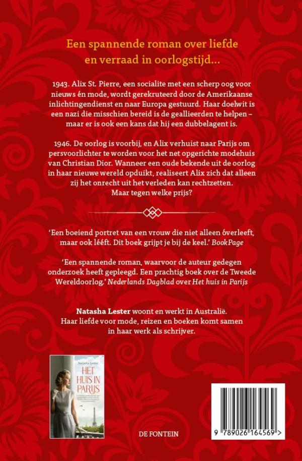 Achterkant van De drie levens van Alix St. Pierre