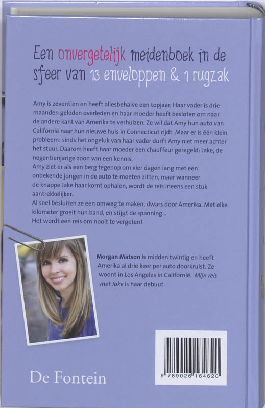 Achterkant van Mijn reis met Jake