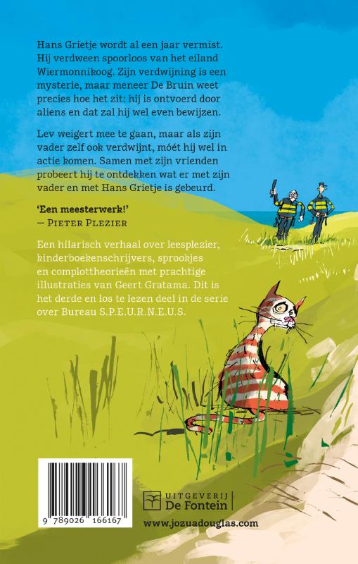 Achterkant van Bureau Speurneus en het eilandmysterie
