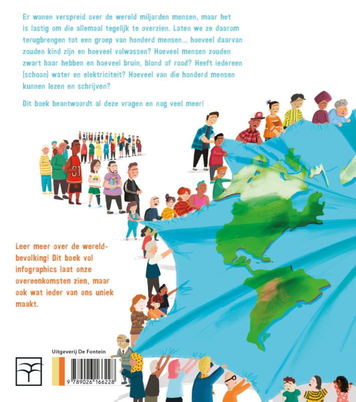 Achterkant van Als er 100 mensen op de wereld waren