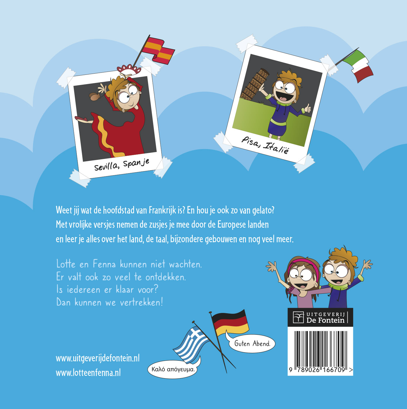 Achterkant van Op reis door Europa