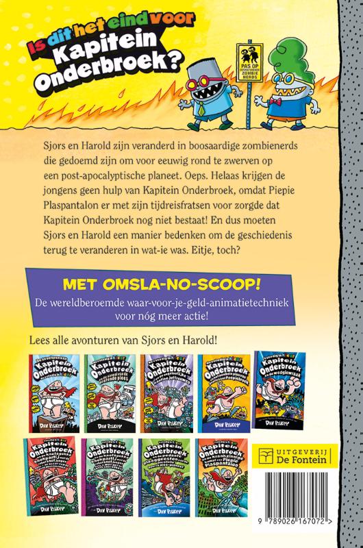 Achterkant van Kapitein Onderbroek en de revanche van de radioactieve robo-boxers