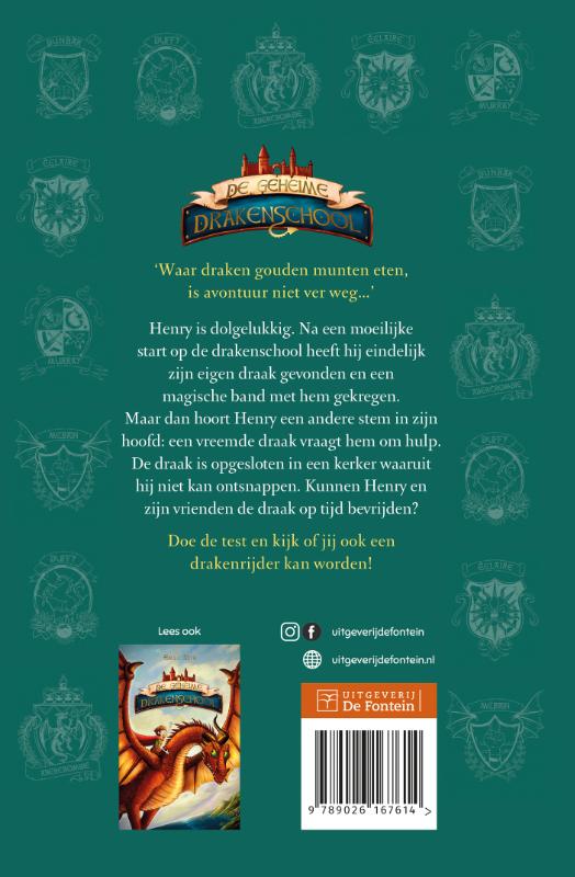 Achterkant van De draak met de zilveren hoorns