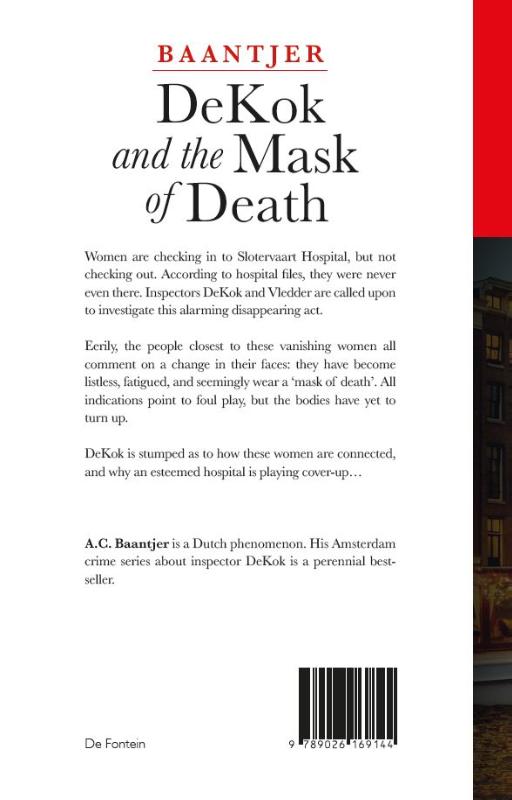 Achterkant van DeKok and the Mask of Death