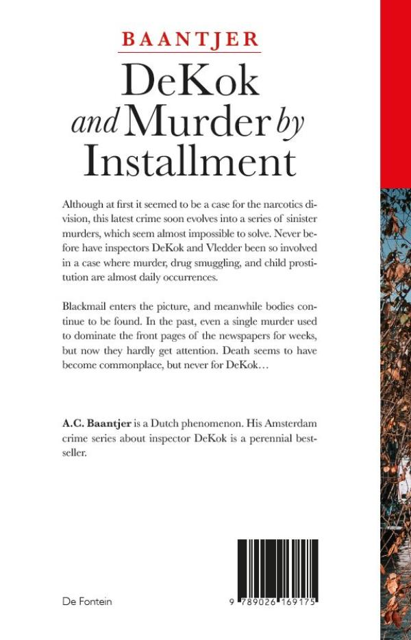 Achterkant van DeKok and Murder by Installment
