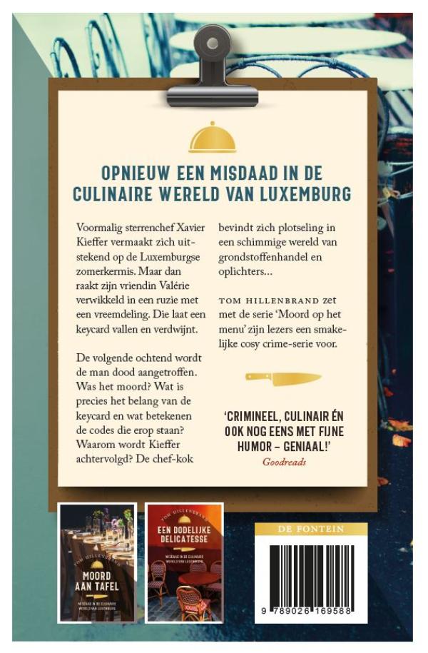 Achterkant van Een ingrediënt voor moord