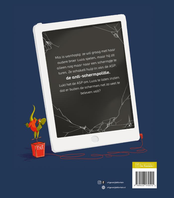 Achterkant van De anti-schermpolitie