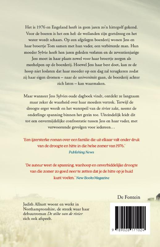 Achterkant van De stilte van de rivier