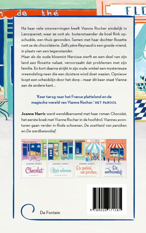 Achterkant van De aardbeiendief