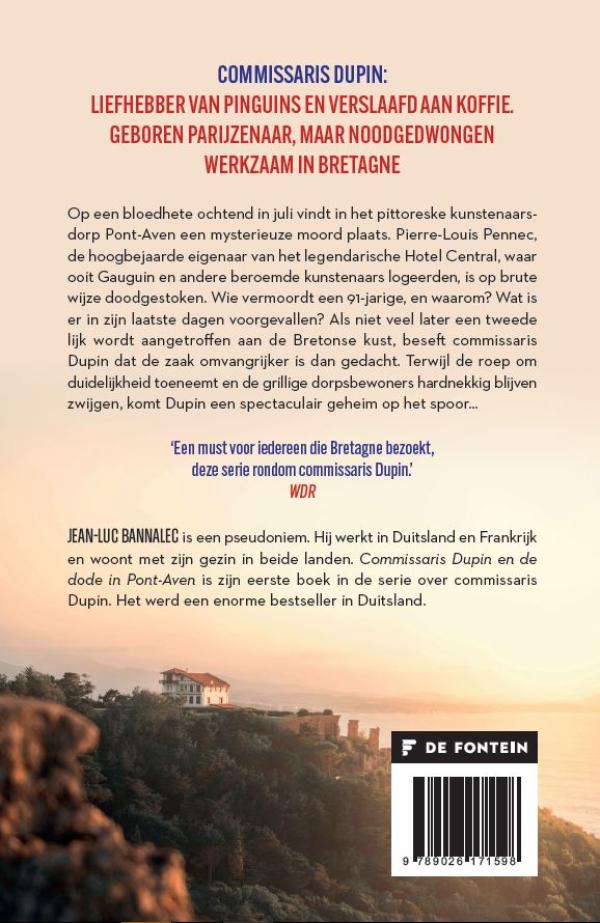 Achterkant van Commissaris Dupin en de dode in Pont-Aven