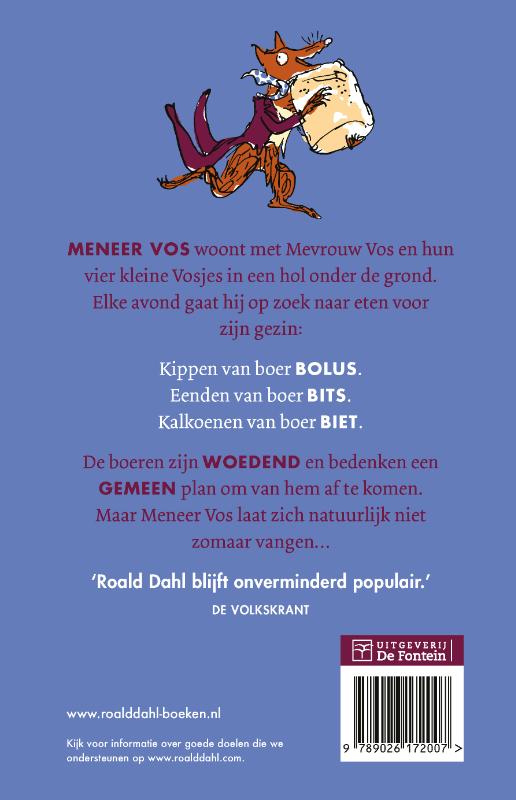 Achterkant van De fantastische meneer Vos