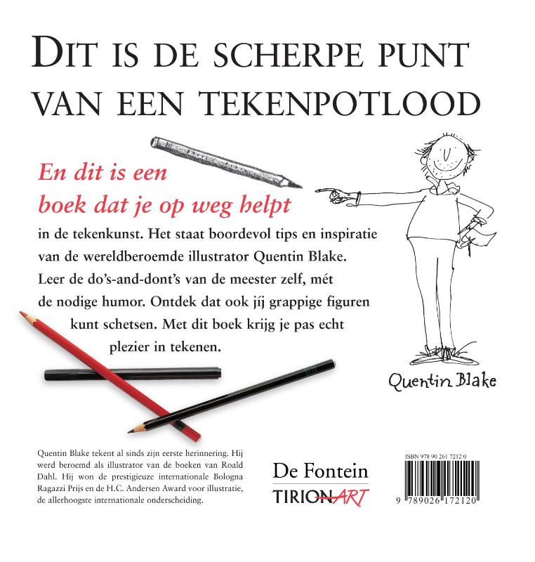 Achterkant van Tekenboek voor veelbelovende kunstenaars