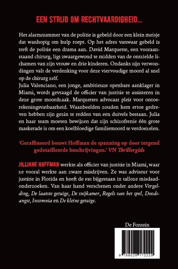 Achterkant van In een vlaag van waanzin