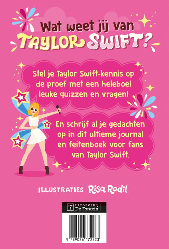 Achterkant van Alle weetjes over Taylor Swift
