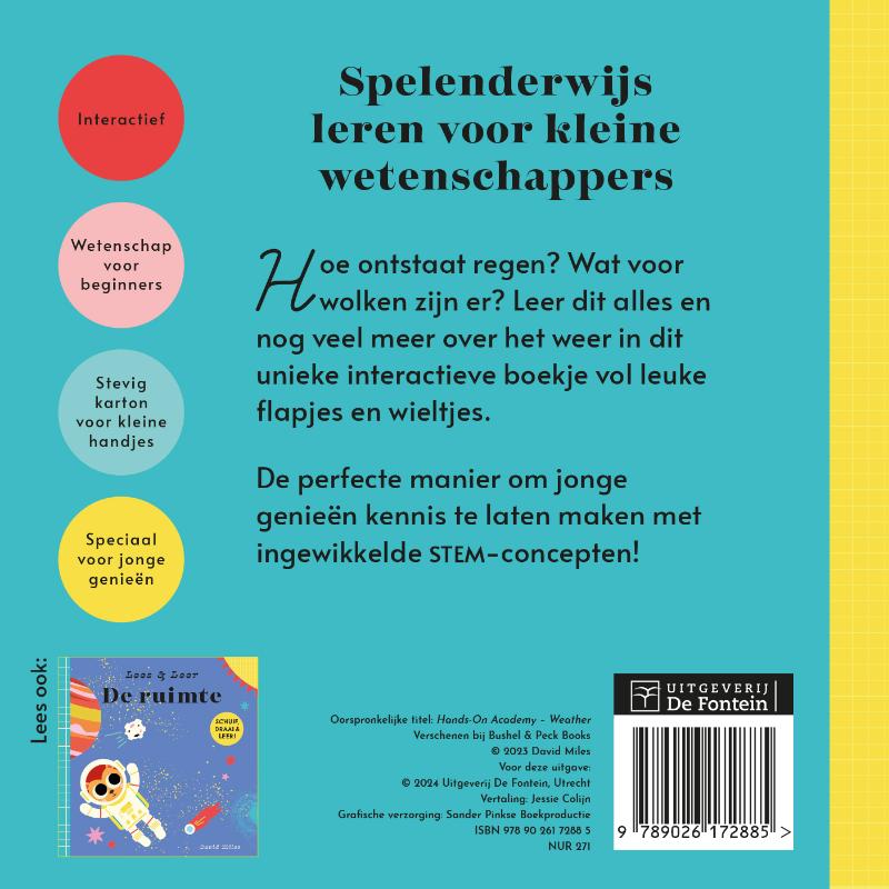Achterkant van Lees & leer: het weer