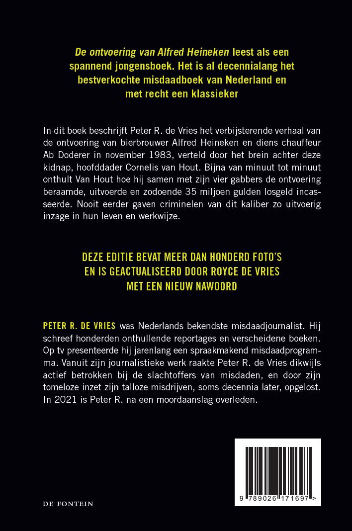 Achterkant van De ontvoering van Alfred Heineken