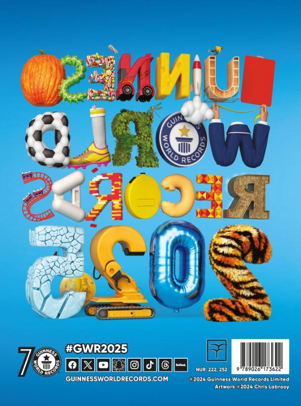 Achterkant van Guinness World Records 2025