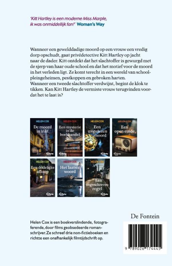 Achterkant van Een motief voor moord