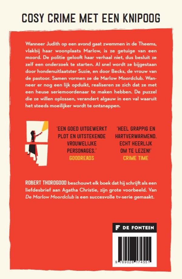 Achterkant van De Marlow moordclub