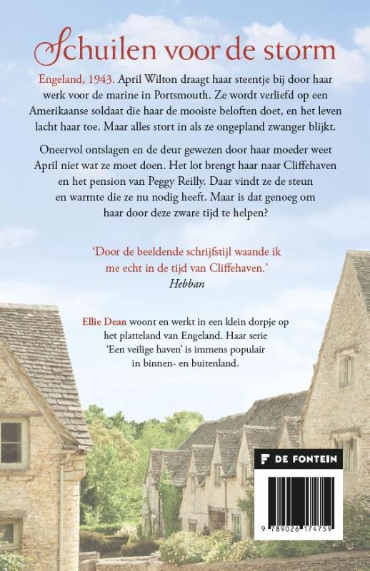 Achterkant van Schuilen voor de storm