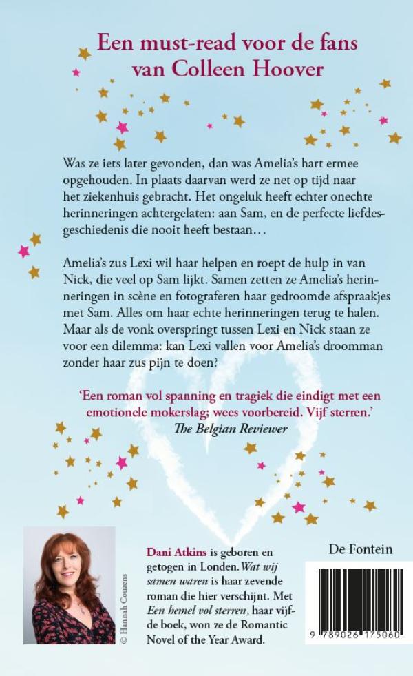 Achterkant van Wat wij samen waren