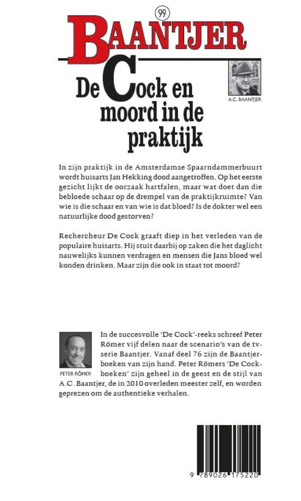 Achterkant van De Cock en moord in de praktijk