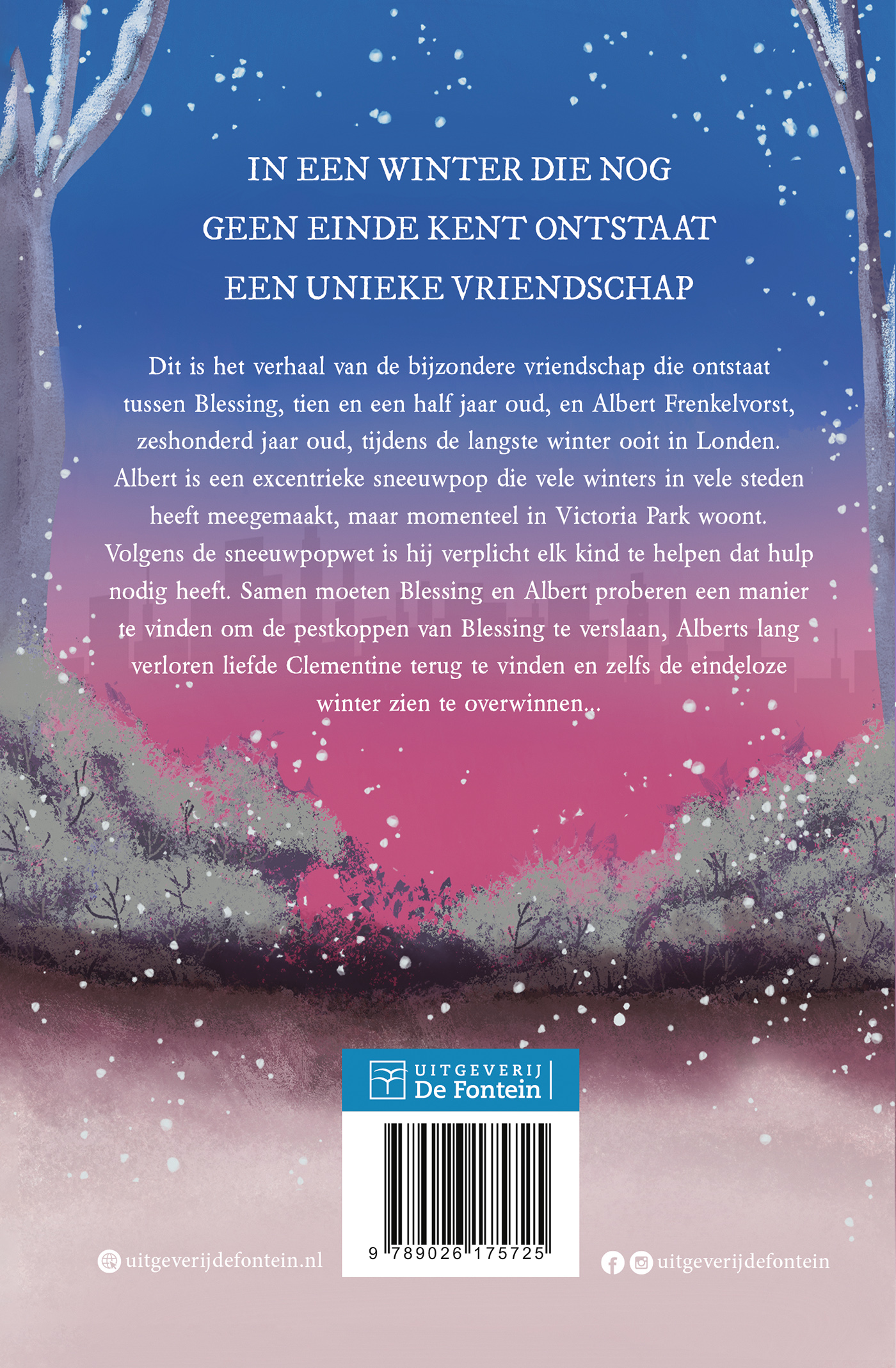 Achterkant van De sneeuwman en ik