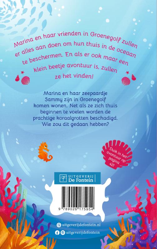 Achterkant van Het koraal in nood