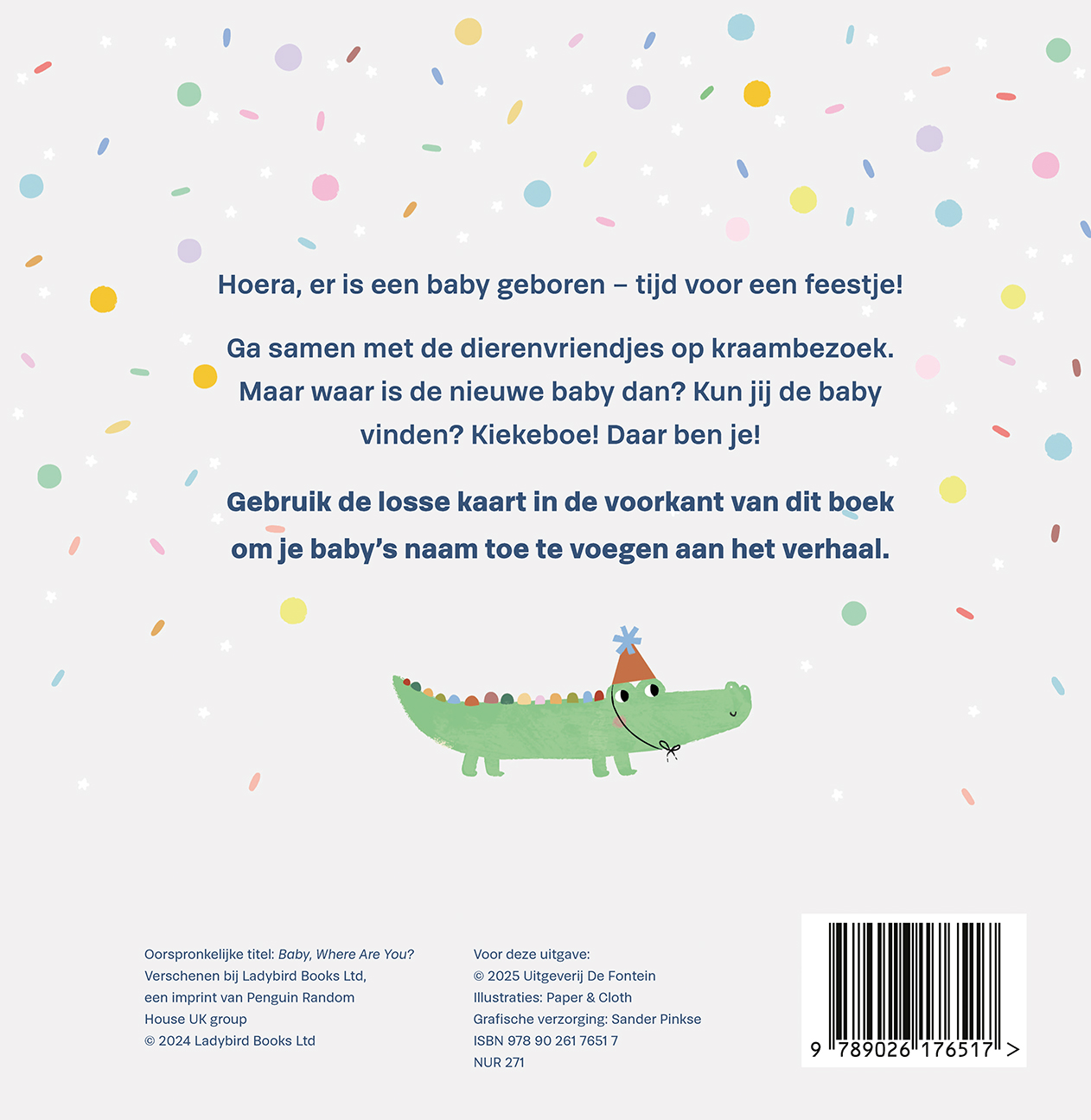 Achterkant van Baby, waar ben je?