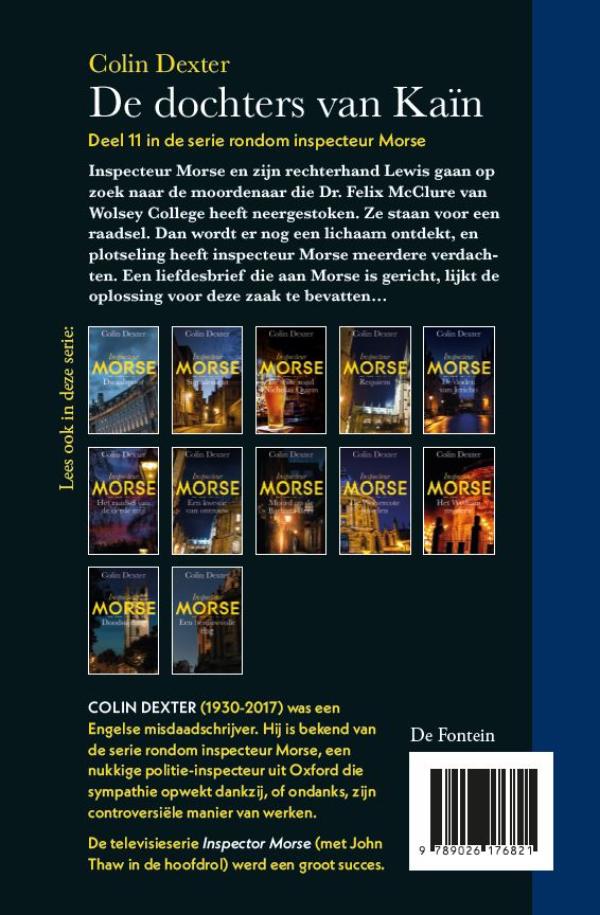 Achterkant van De dochters van Kaïn