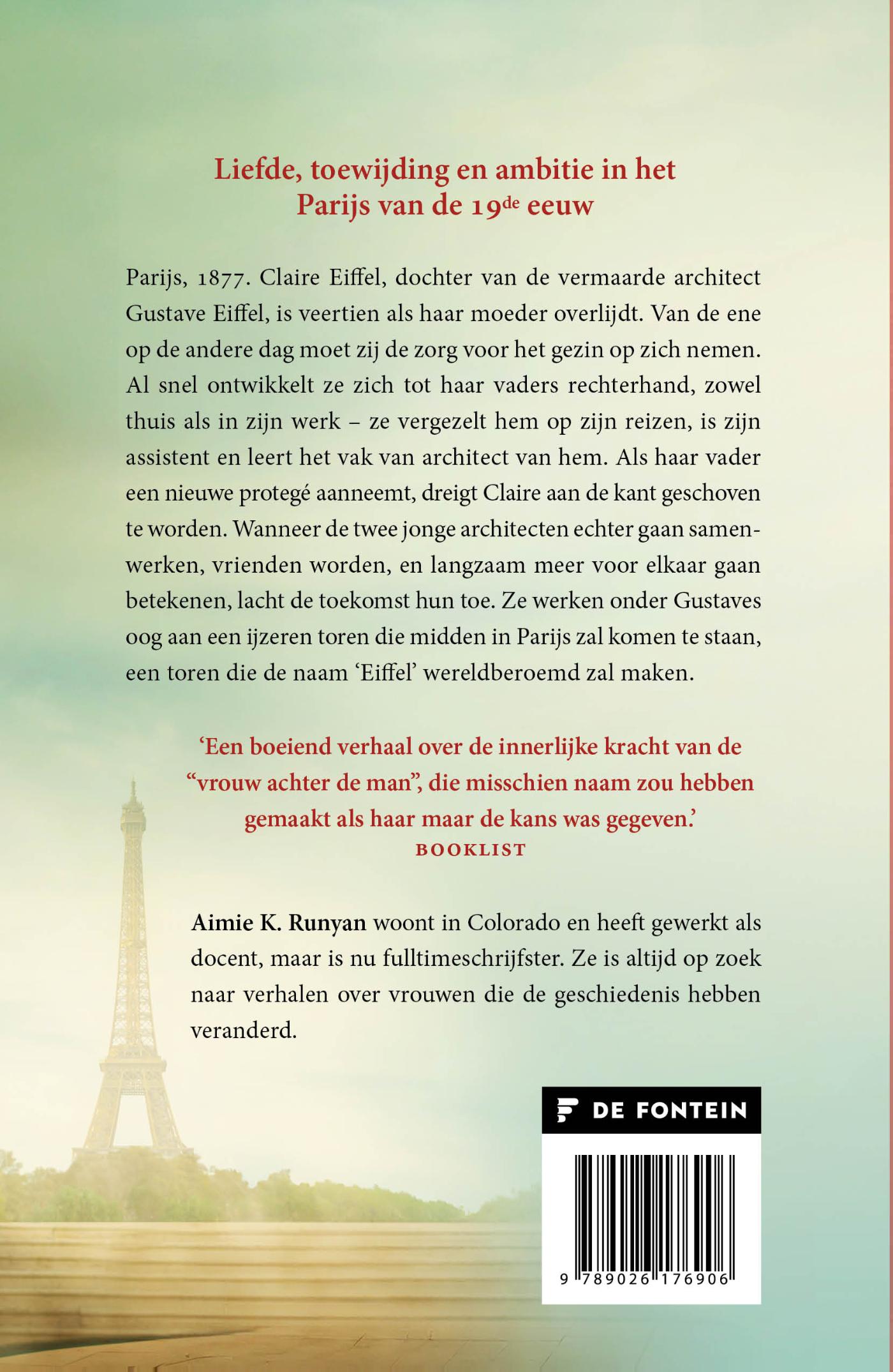Achterkant van Mademoiselle Eiffel