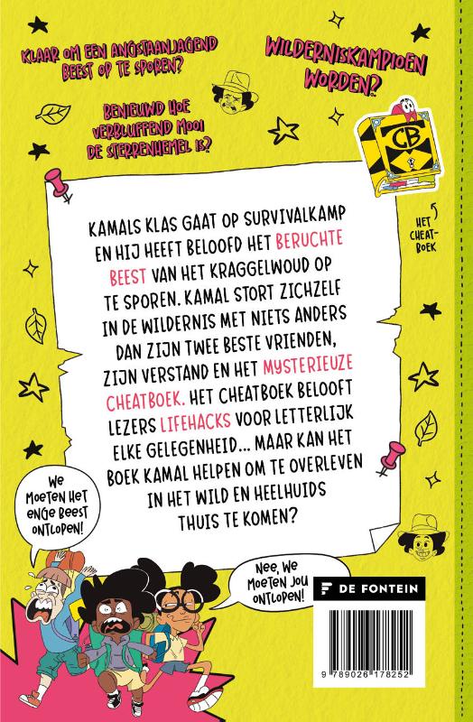Achterkant van Het Survival Cheatboek