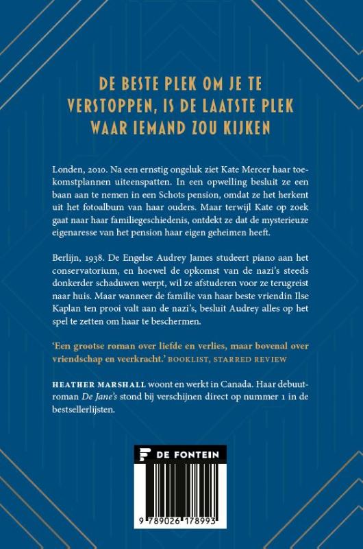 Achterkant van De verborgen geschiedenis van Audrey James