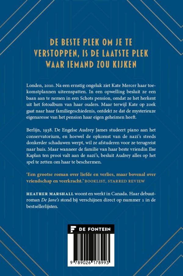 Achterkant van De verborgen geschiedenis van Audrey James