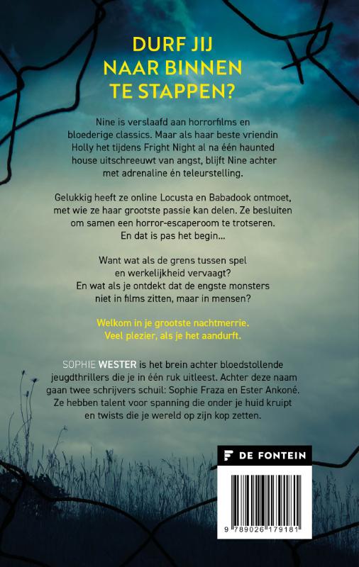 Achterkant van Scare zone