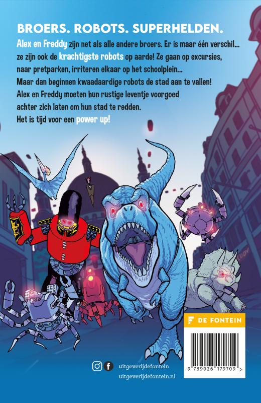 Achterkant van Power Up