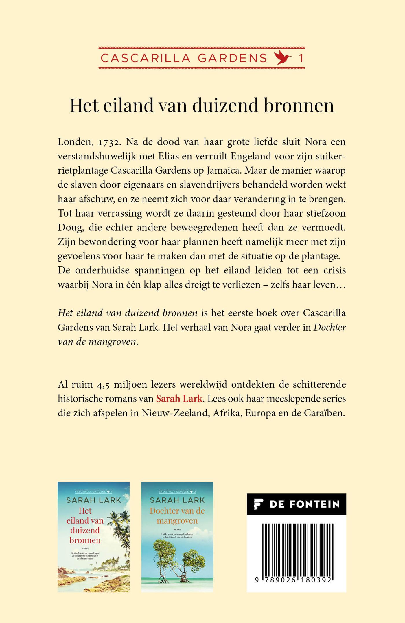 Achterkant van Het eiland van duizend bronnen