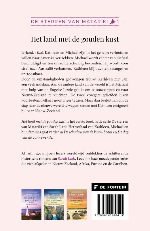 Achterkant van Het land met de gouden kust