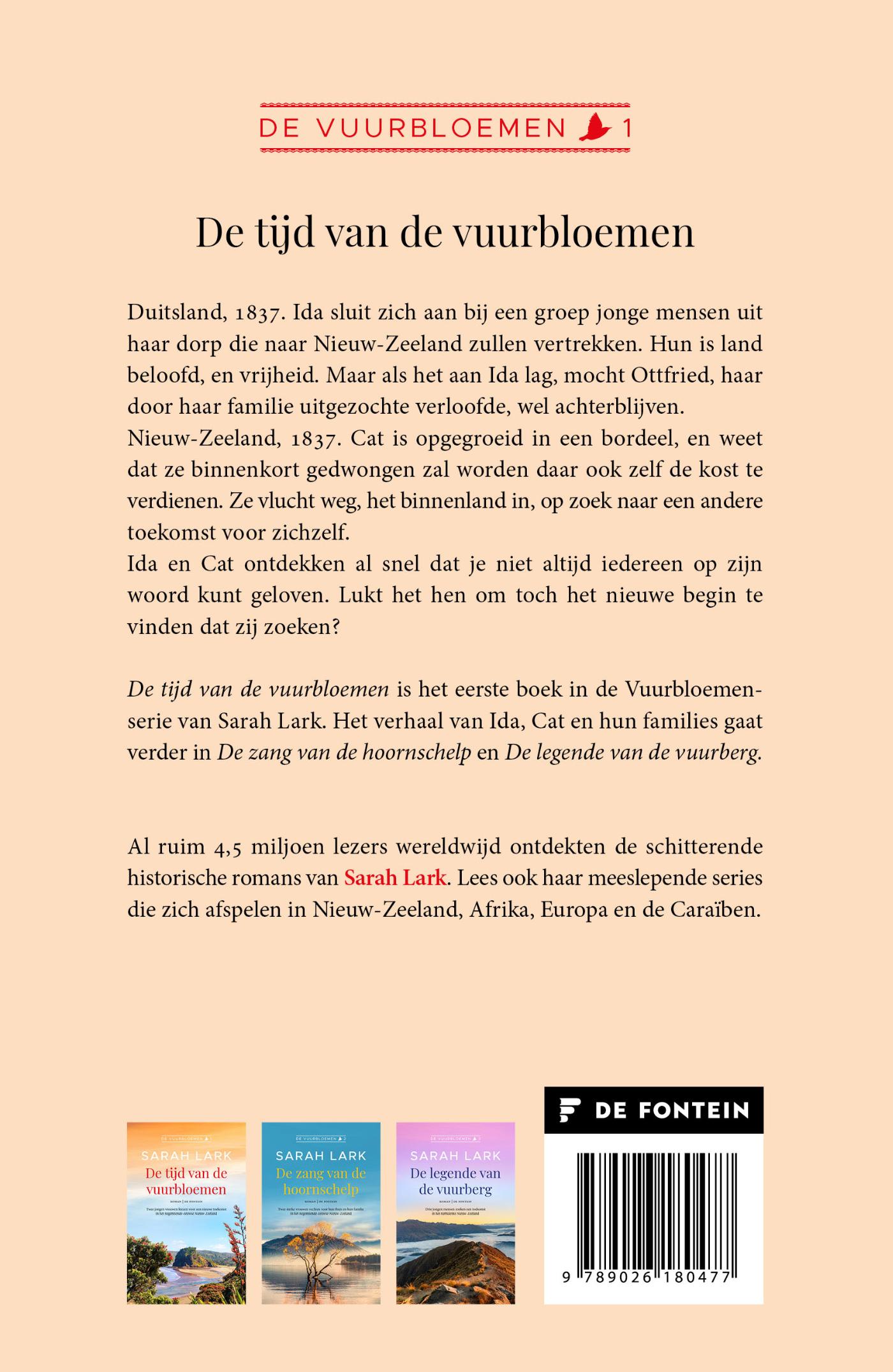 Achterkant van De tijd van de vuurbloemen