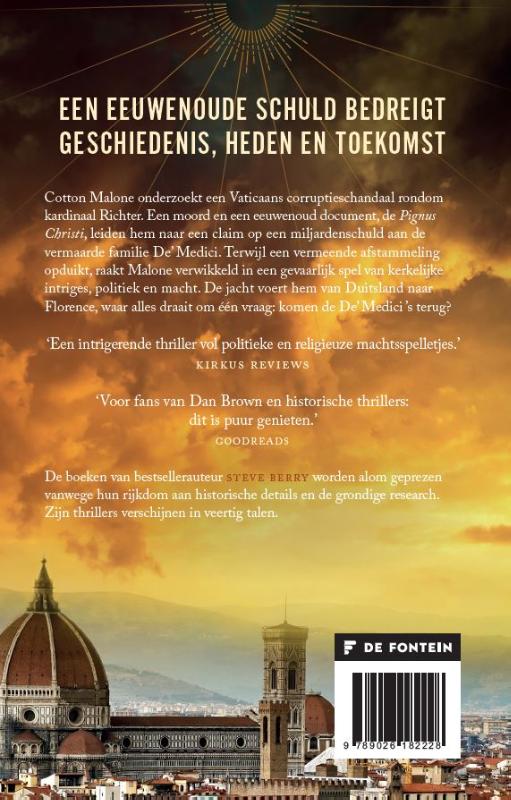 Achterkant van Het geheim van De Medici