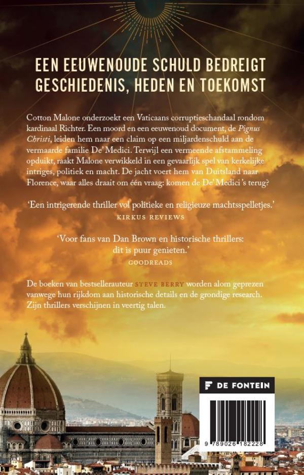 Achterkant van Het geheim van De Medici