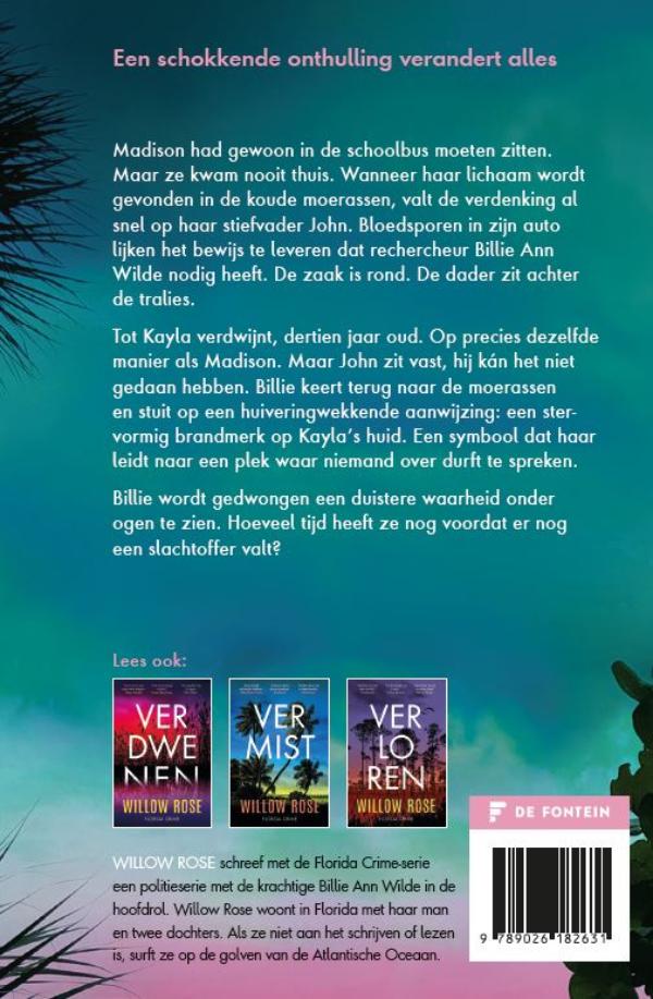Achterkant van Vind mijn dochter