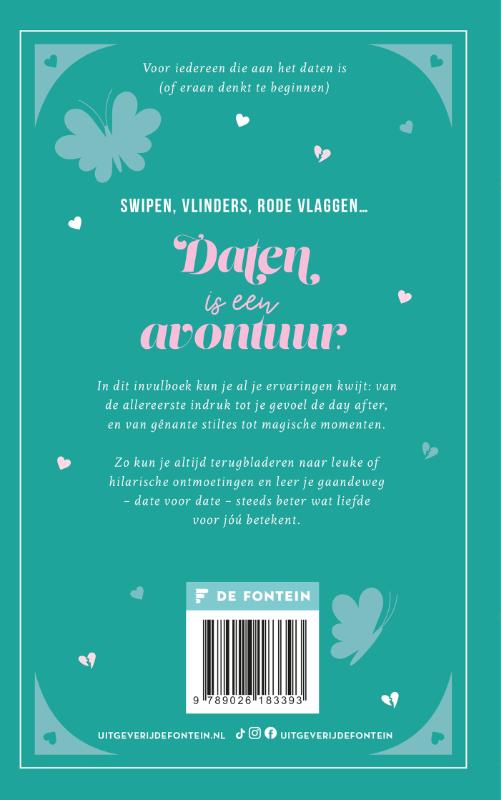 Achterkant van Datedagboek
